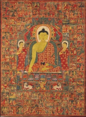 Thangka of Buddha with the One Hundred Jataka Tales.jpg