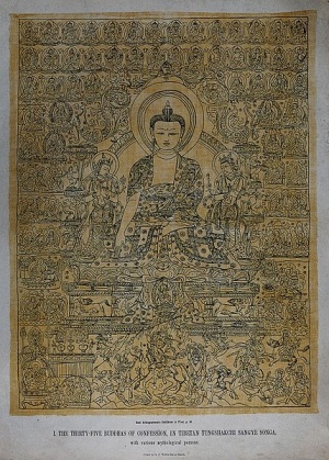 The thirty-five Buddhas of confession Wellcome V0046094.jpg