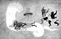 Birth of Brahma from a lotus from Vishnu.jpg
