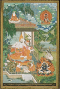 Bhavaviveka bekehrt zum Buddhismus