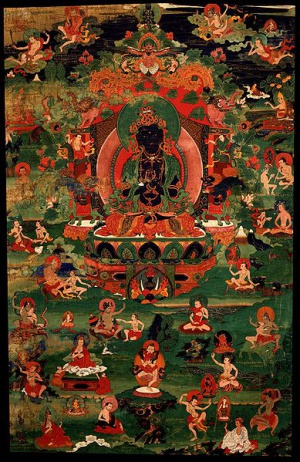 Vajradhara Buddha with 84 mahasiddha.jpg
