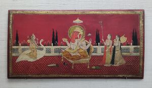 Saraswati with Ganesh and devotees.jpg