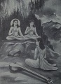 Nara narayana disscuss with Narada.jpg